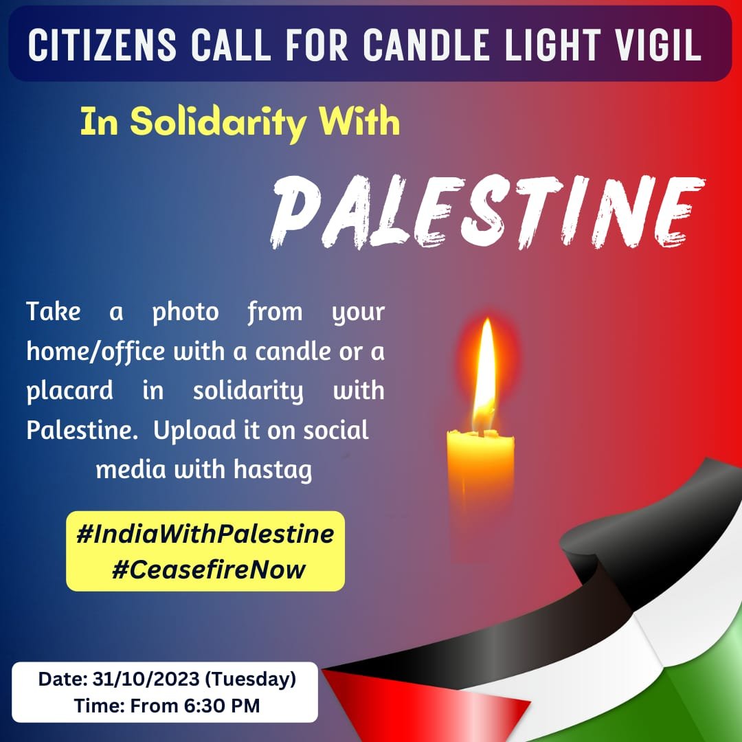 Media attached to: A Candlelight Call for Palestine in Bengaluru